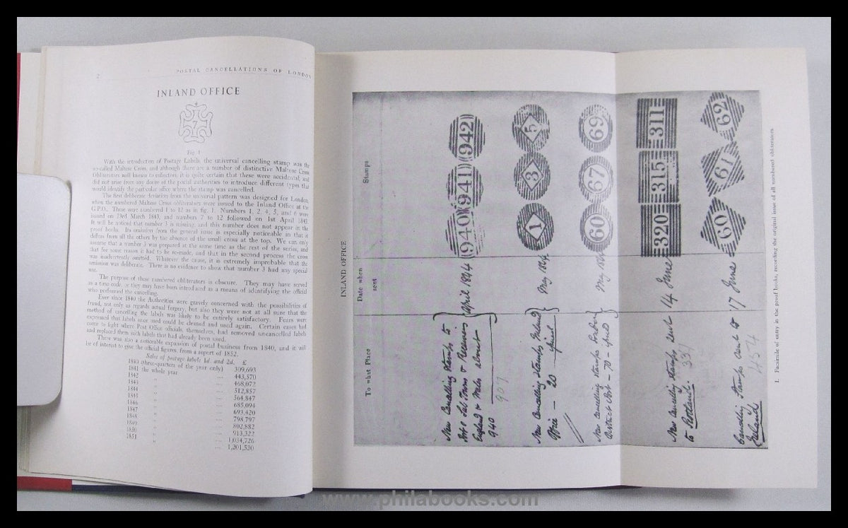 Westley, H.C., The Postal Cancellations of London 1840- 1890, With ...