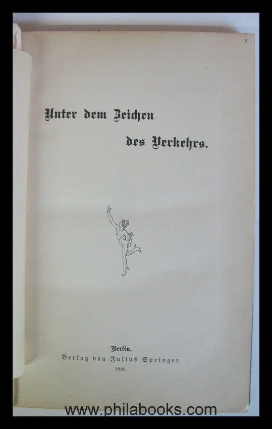 o.A., Unter dem Zeichen des Verkehrs,1895, Entwicklung des Postwes ...