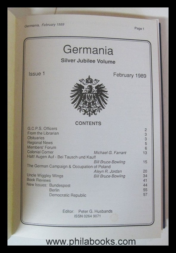 Germania, magazine of Germany collectors in Great Britain, hi...