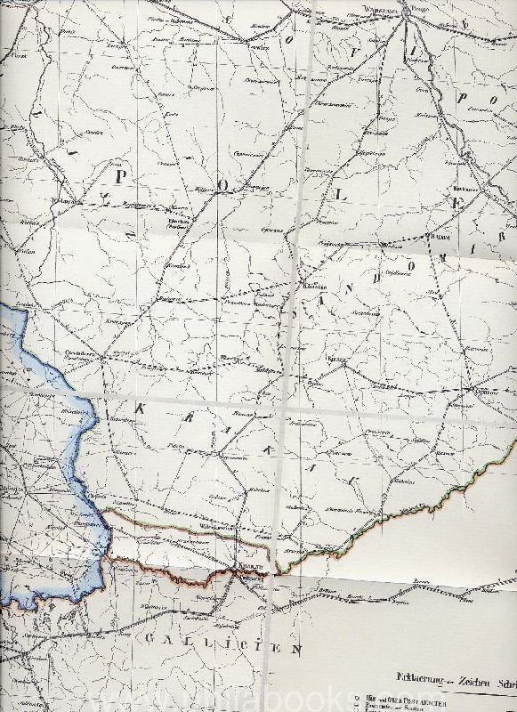 1826, PREUSSEN, Postkarte von dem Preussischen Staate in VI BLätte ...