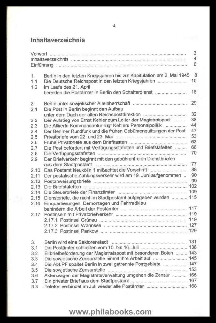 Walch, H.-J., Berlin 1945: Ende und Wiederaufbau der Post, Postges ...