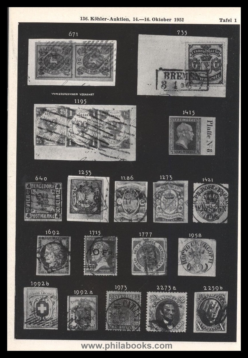 HeinrichKöhler, Auktion 136, 1952-10, Hannover, Mauritius