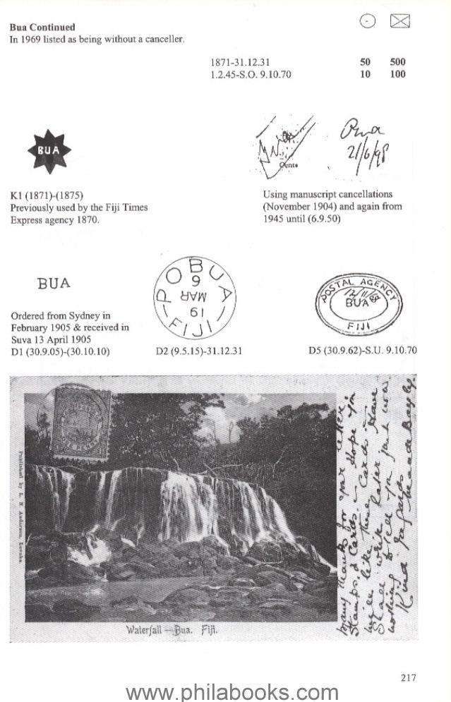 Proud's Postal History, The Postal History of Fiji, (Autor J.G. Ro ...