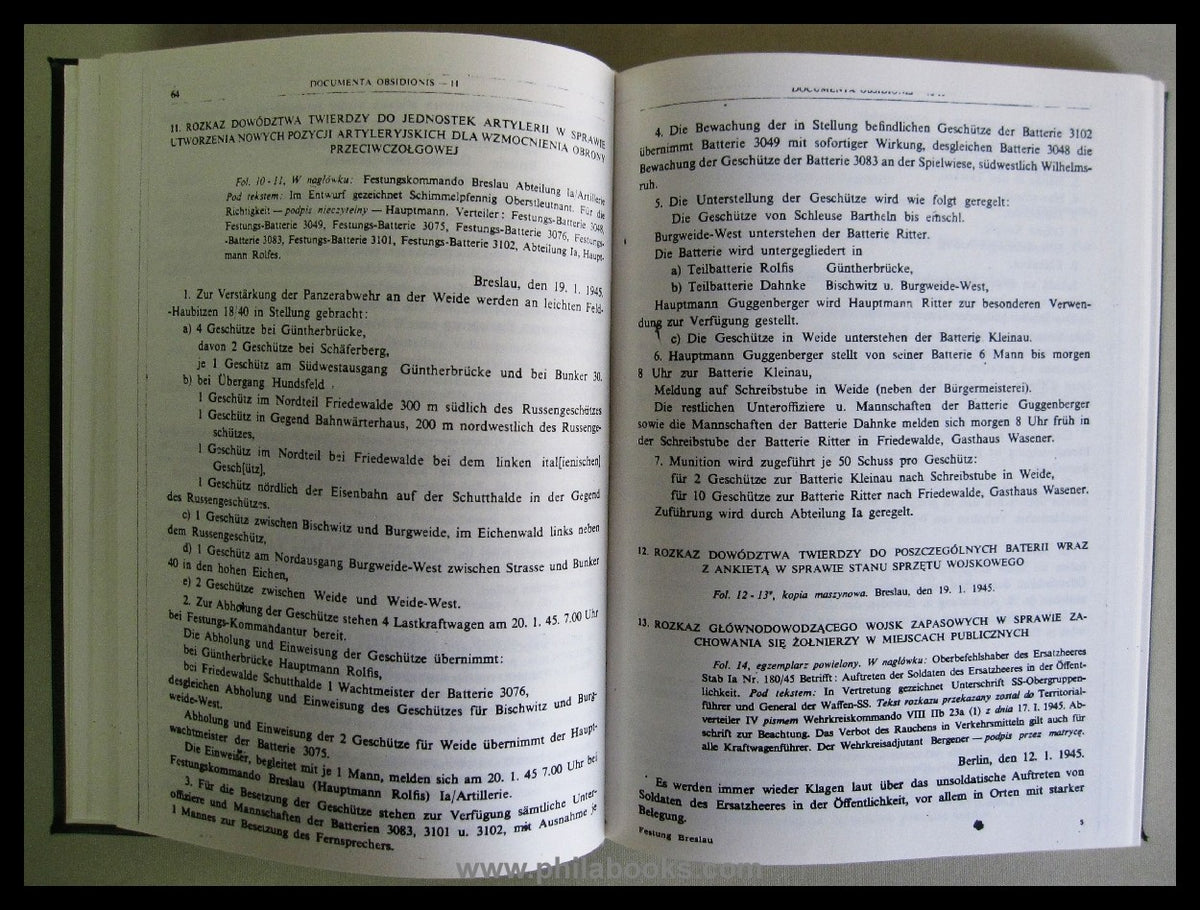 Jonca/Konieczny, Fortress Breslau in documents 16.2.-6.5.1945, War ...