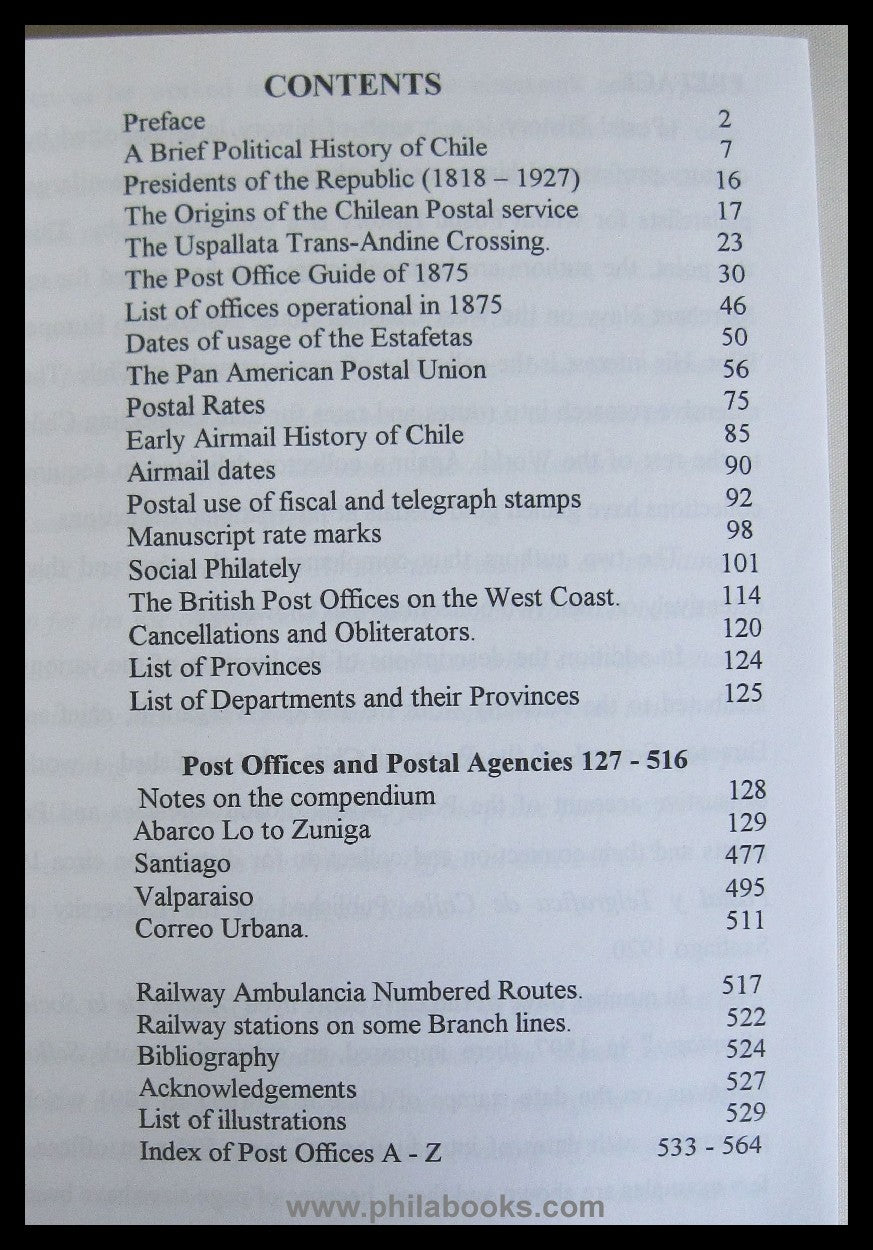 Brinkgreve/ West, The Postal History of Chile, 2002, Postgeschicht ...