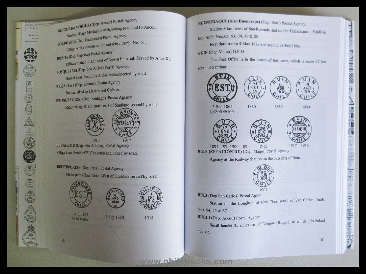 Brinkgreve/ West, The Postal History of Chile, 2002, Postgeschicht ...