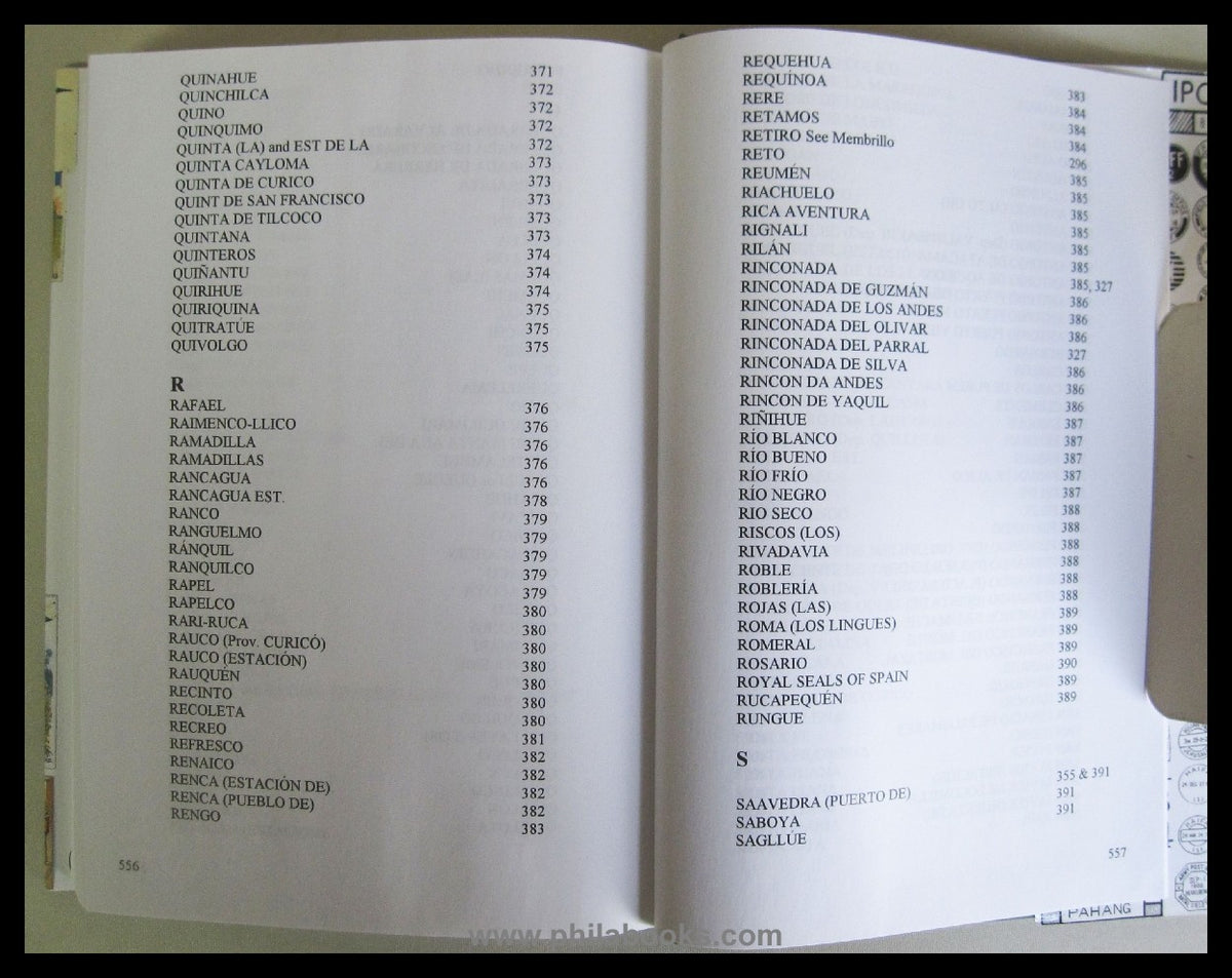 Brinkgreve/ West, The Postal History of Chile, 2002, Postgeschicht ...