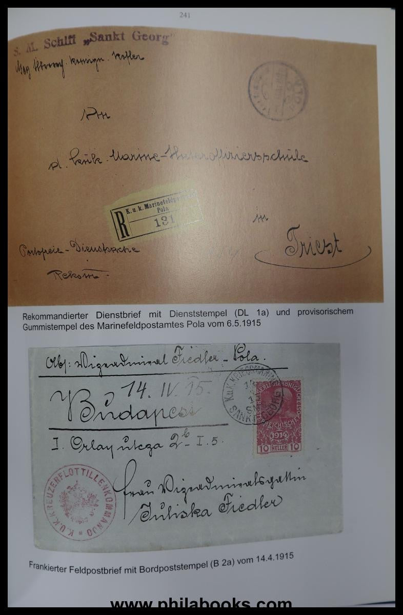 Kalis/Kohl, Die Feldpost der k.u.k. Kriegsmarine im 1. Weltkrieg 1 ...
