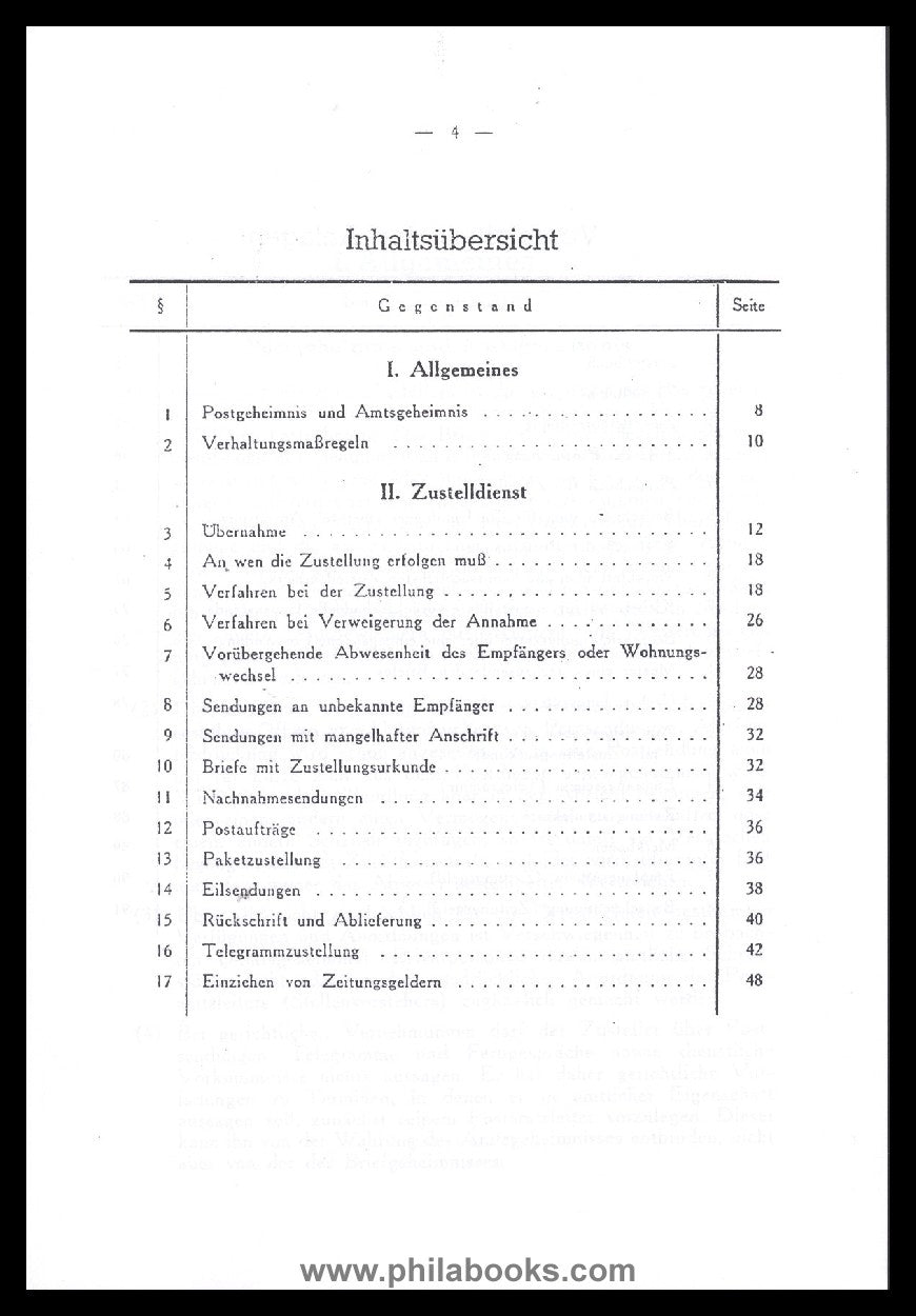 Generalgouvernement 1939 - 1945, Dienstbehelf der Deutschen Post O ...