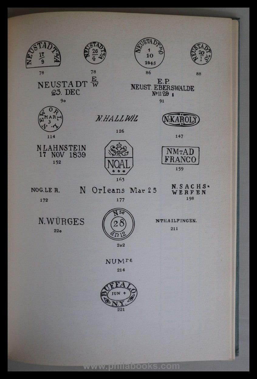 Deninger, H., Handbuch der abgekürzten vorphilatelistischen Stempe ...