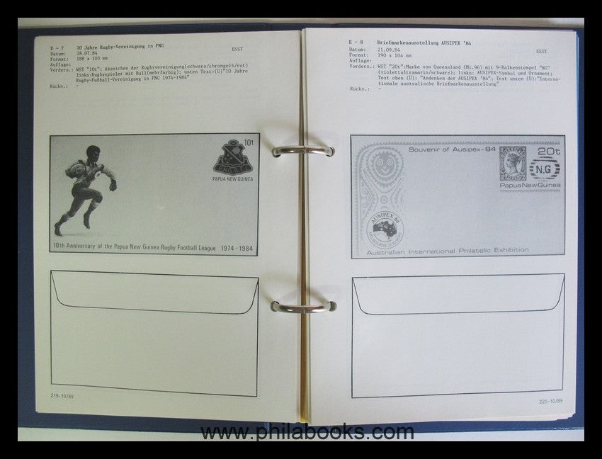 Handbook New Guinea, loose-leaf in the original ring binder, 1988-92, until then...