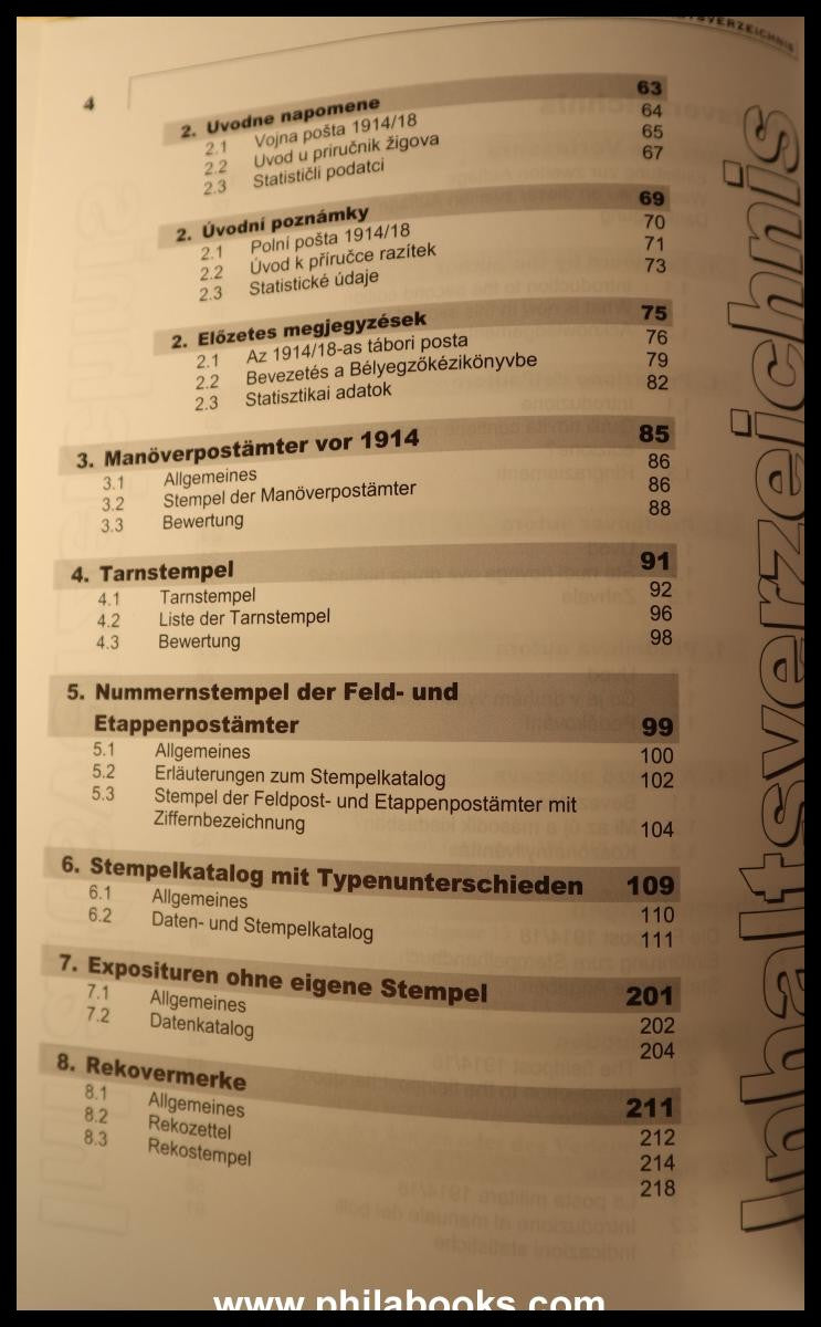 Rainer, Herwig: Stempel-Handbuch der K.u.K. Feldpost in Österreich ...