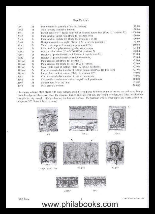 Follansbee, N., A Catalog of the Stamps of Mexico 1856-1910, 200 ...