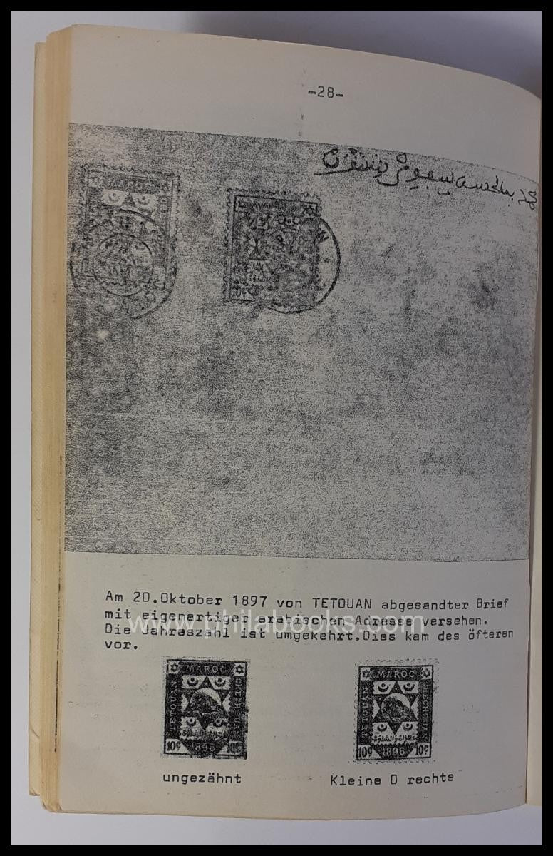 Boetsch, J., Die Privat-und Lokalpost in Marokko, 1977, manuskript ...