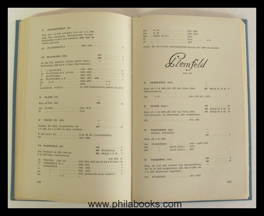 Winkler, K., Handbuch der Bayerischen Poststempel, hier die Origin ...