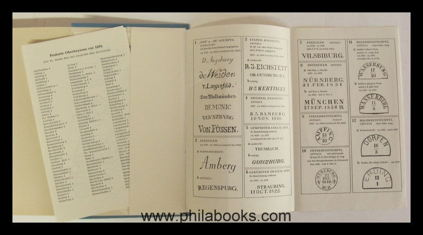 Winkler, K., Handbuch der Bayerischen Poststempel, hier die Origin ...