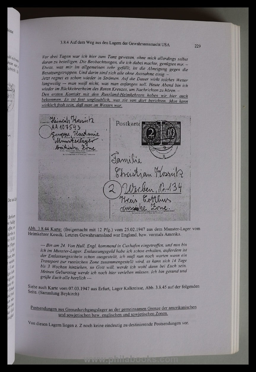 Boddenberg, W., Letzte Post der Kriegsgefangenen des Zweiten Weltk ...