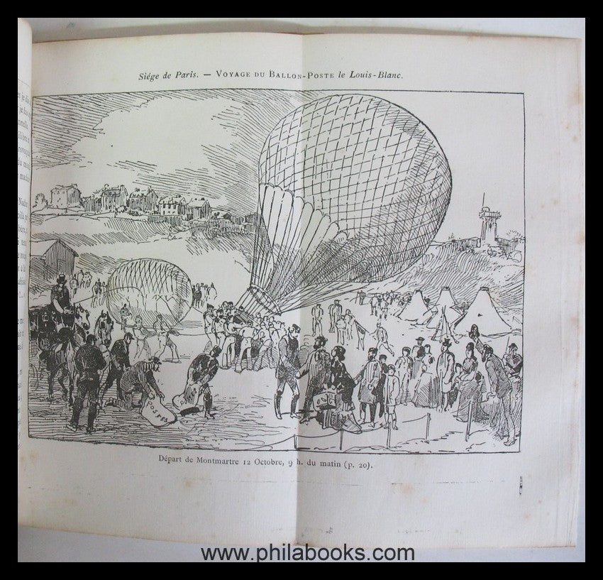 Le Chevalier, Yoyage du Ballon le Louis-Blanc, Histoire du ballon  ...