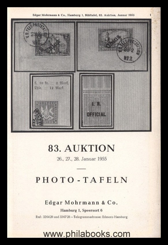 Mohrmann-München, Auktion 083, 1955-01