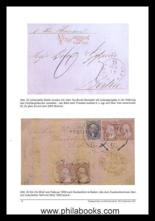 Meyer, Friedrich: Bremen Mail- der erste transatlantische Postvert ...