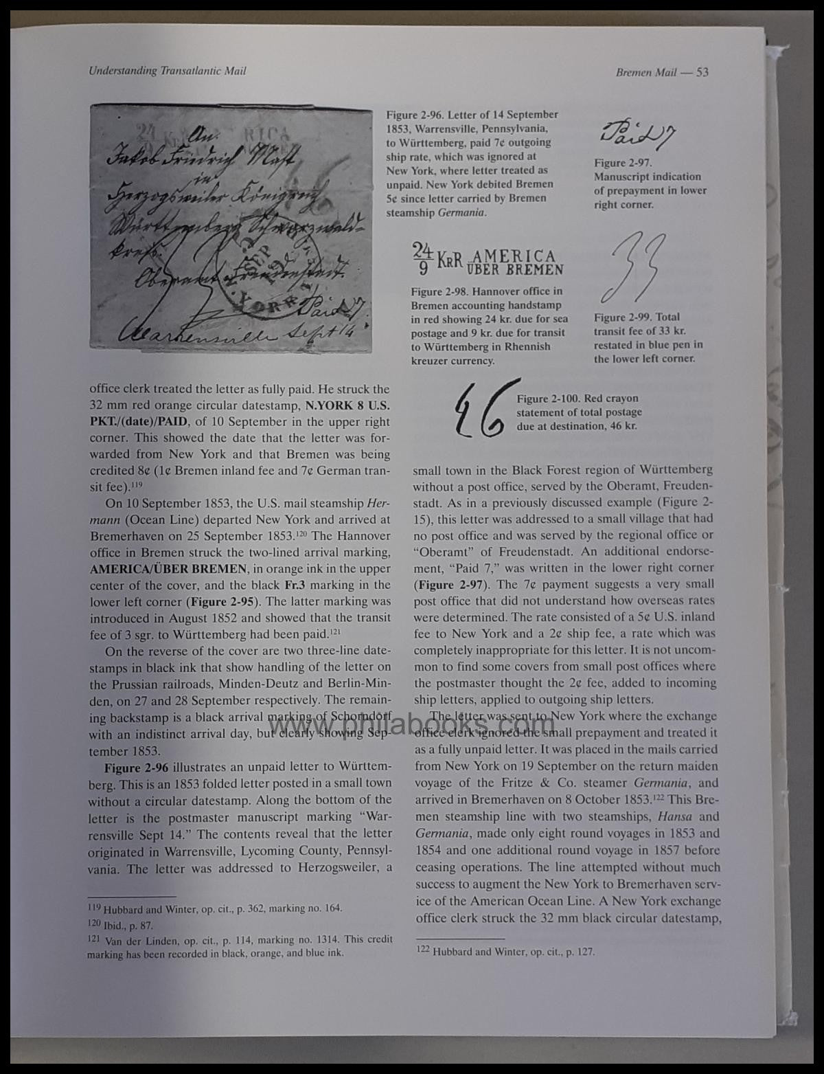 Winter, R. F., Understanding Transatlantic Mail, Volume I, 2006, b ...