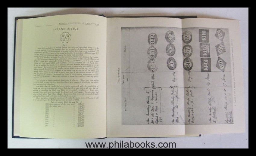 Westley, H.C., The Postal Cancellations of London 1840-1890. With  ...