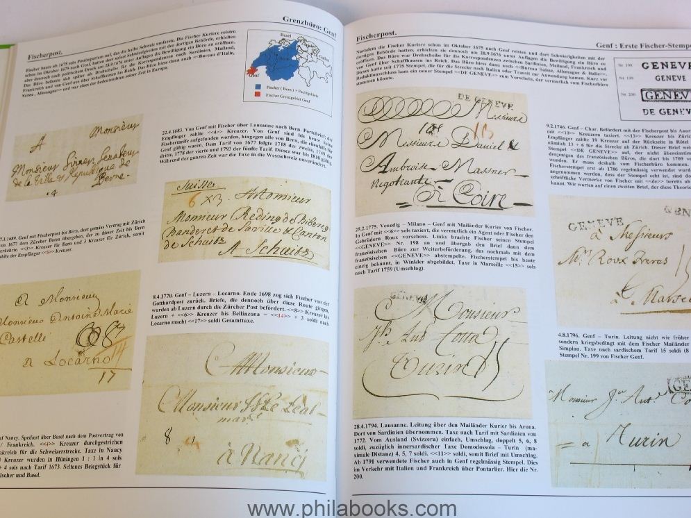 Schäfer, Richard: Handbook of postal history of Geneva, series of publications ...