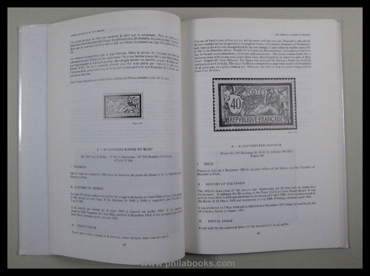 Storch, Jean/ Francon, Robert: Timbres de France au Type Merson, R ...