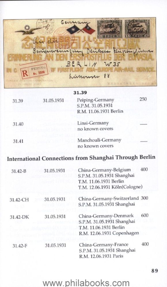 Moeller/Sall.: Eurasia Aviation Corporation. A German-Chinese Airl ...