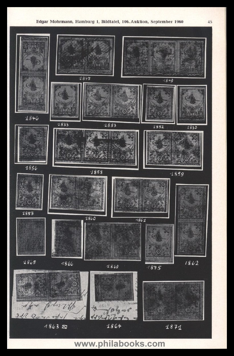 Mohrmann-Munich, Auction 106, 1960-09 'Passer', Türkiye