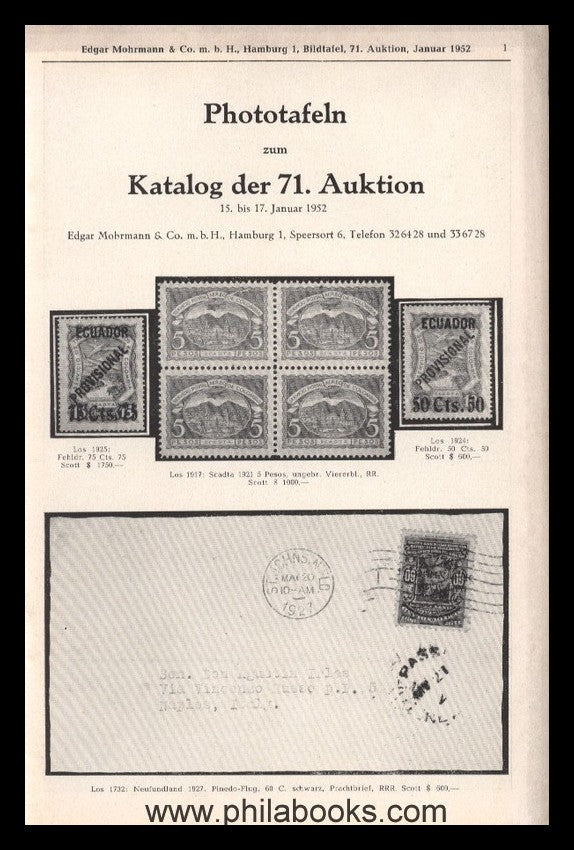 Mohrmann-Munich, Auction 071, 1952-01, #ad, Saxony