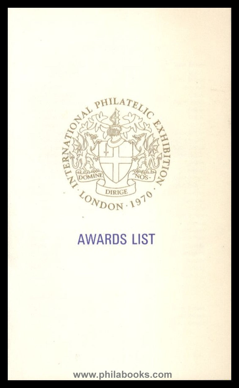 1970, The International Stamp Exhibition London Olympia, 18-26.09. ...