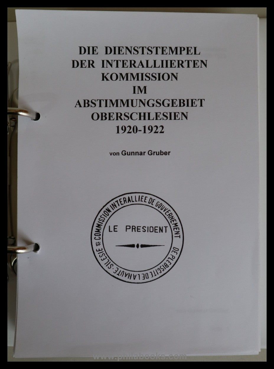 Gruber, Gunnar: Die Dienststempel der Interalliierten Kommission i ...
