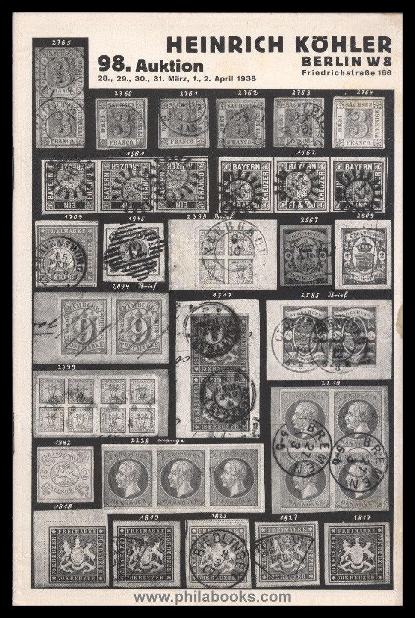 HeinrichKöhler, Auktion 098, 1938-03