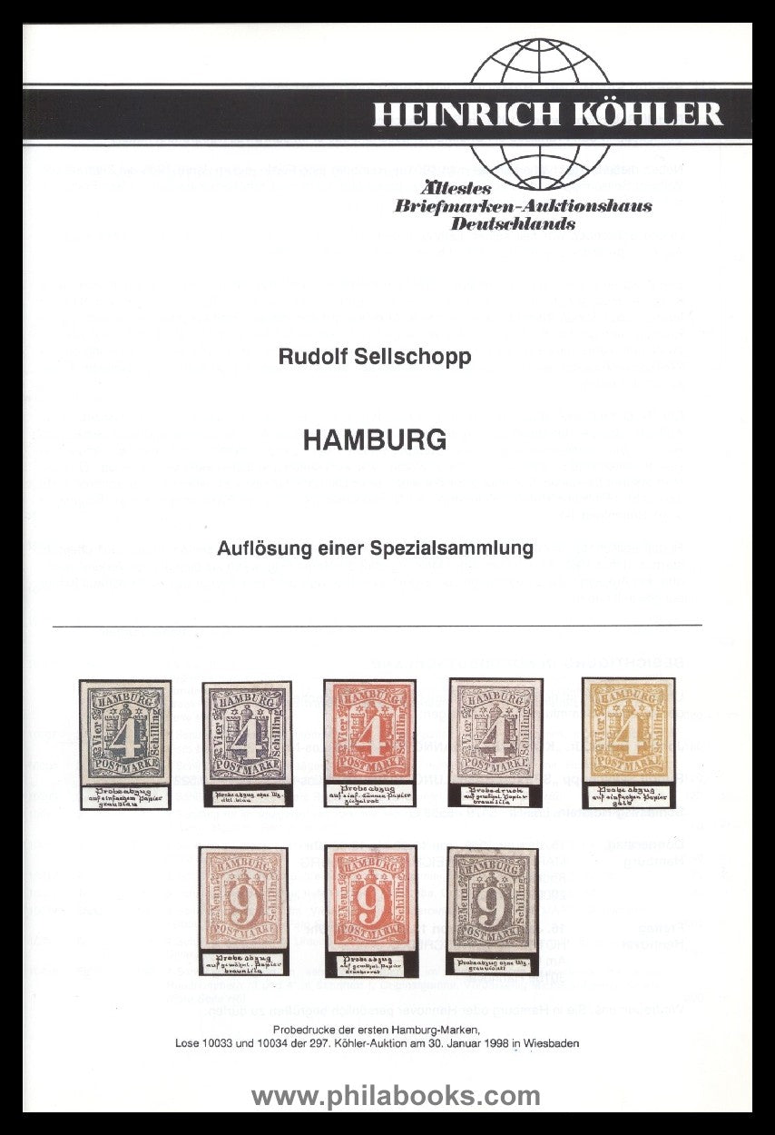 Heinrich Köhler, Auction 297, 1998-01 'Sellschopp', Hamburg