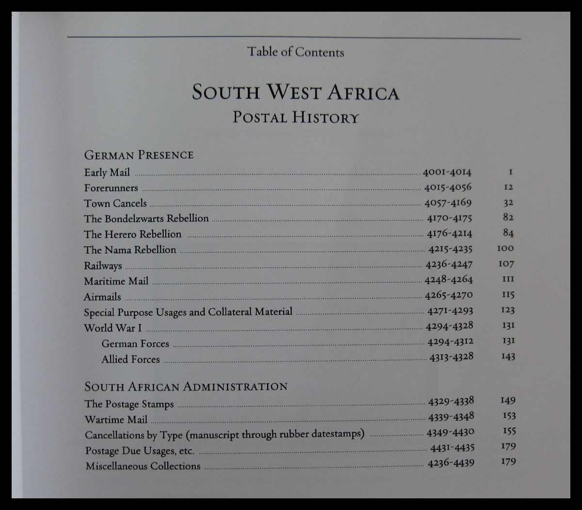 Bennett, Auktion 298, 2005-12, Südwestafrika