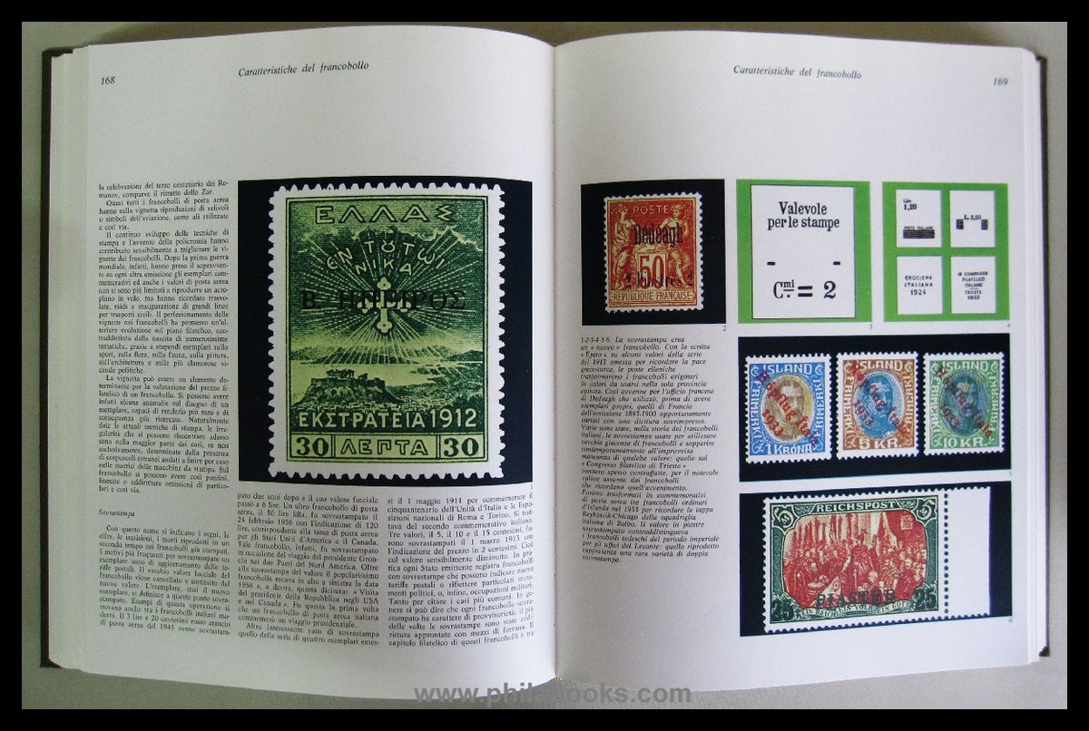 Apollonio, Fulvio: Enciclopedia dei francobolli, 1968, 2 großforma ...