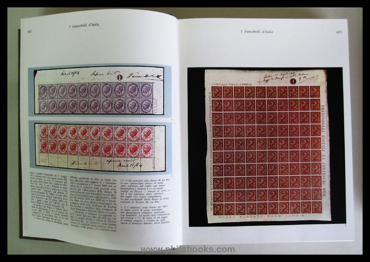 Apollonio, Fulvio: Enciclopedia dei francobolli, 1968, 2 großforma ...