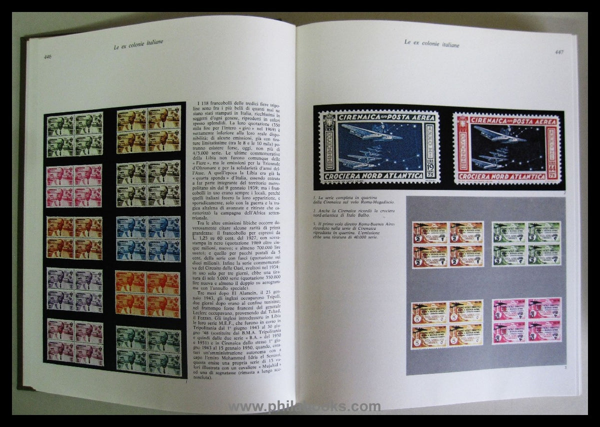 Apollonio, Fulvio: Enciclopedia dei francobolli, 1968, 2 großforma ...