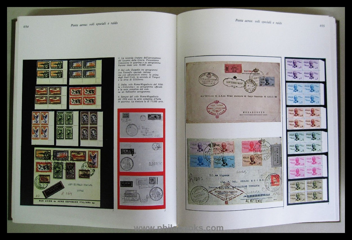 Apollonio, Fulvio: Enciclopedia dei francobolli, 1968, 2 großforma ...