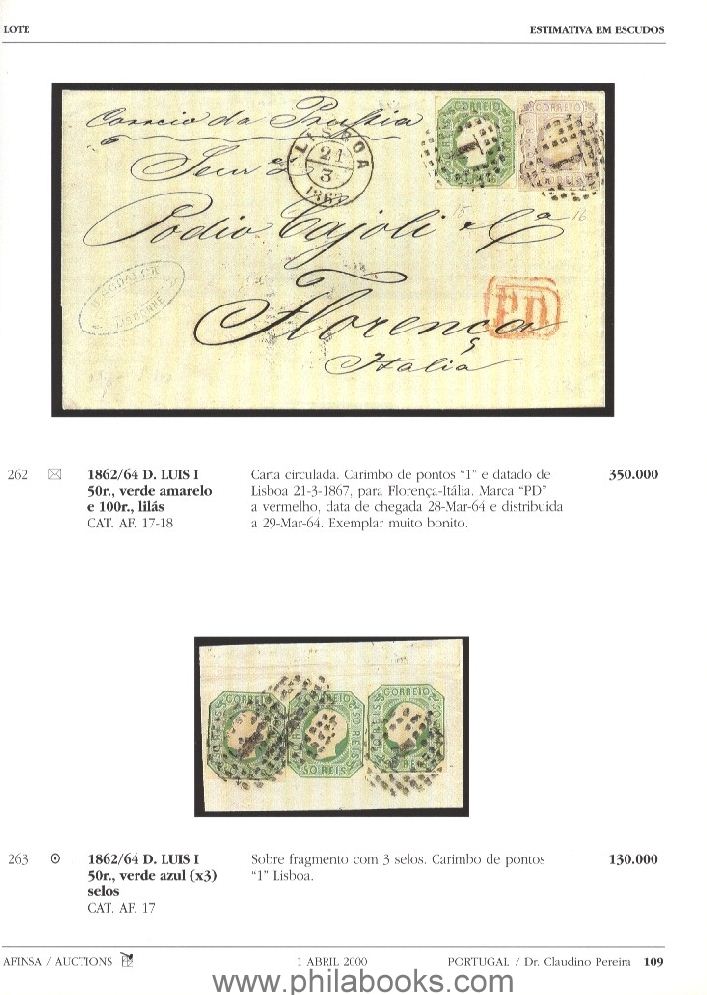 Afinsa, auction, 2000-04 'Pereira', Portugal