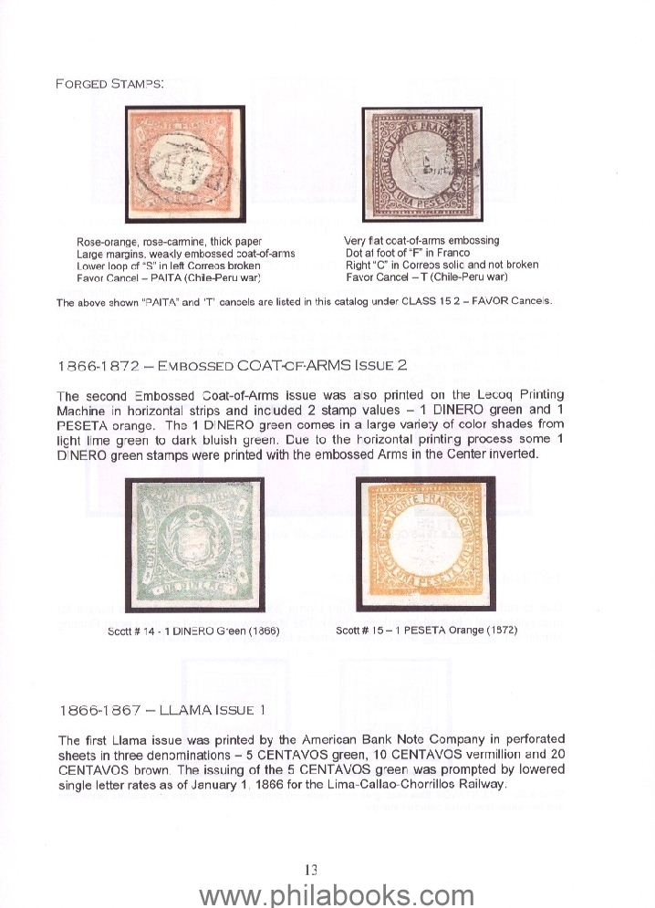 Emsing, E., Peru Cancellation Handbook 1858-1873, 2009, 120 S.+2 S ...