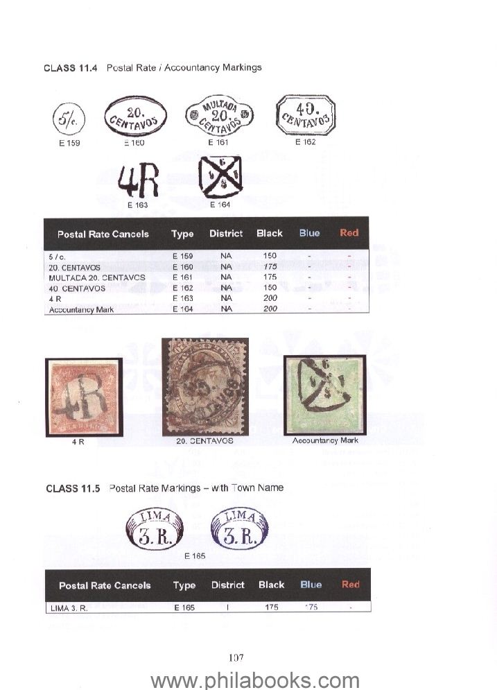Emsing, E., Peru Cancellation Handbook 1858-1873, 2009, 120 S.+2 S ...