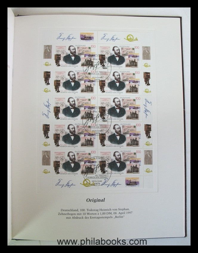 Deutsche Post (ed.): 150 years of the German stamp, anniversary ...