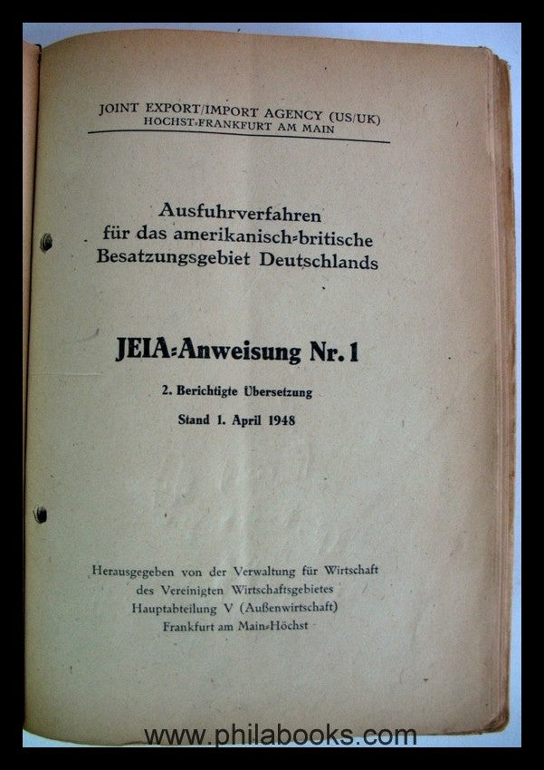 Verwaltungsamt für Wirtschaft des amerikanischen und britischen Be ...