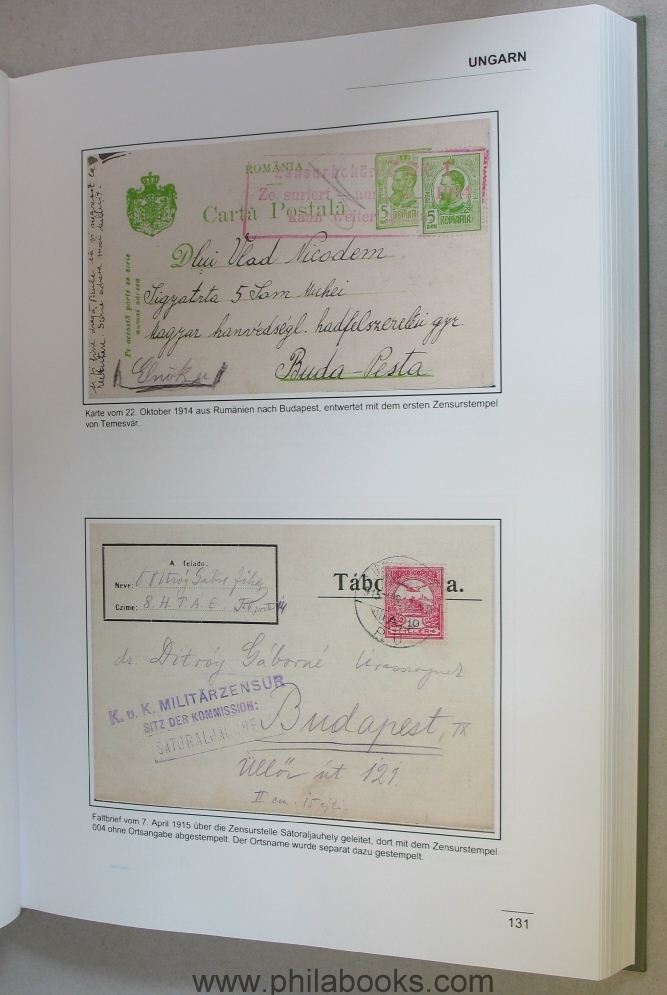 Schilling, Oskar: Civil postal censorship in Austria-Hungary 1914-191 ...