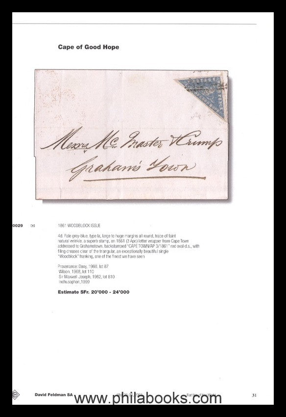 Feldman, auction, 2005-05, Cape of Good Hope