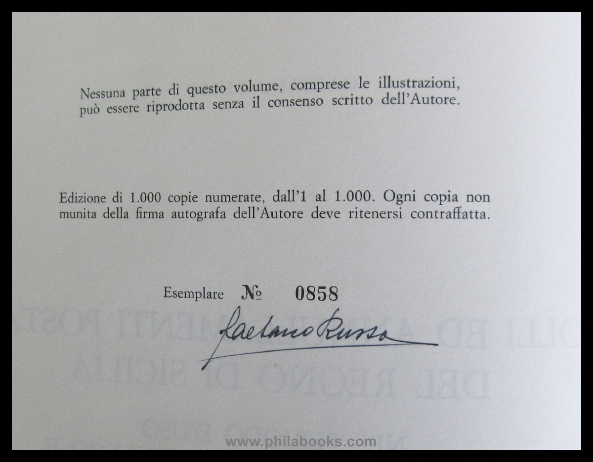 Russo, Gaetano: Bolli ed Annullamenti Postali del Regno di Sicilia ...
