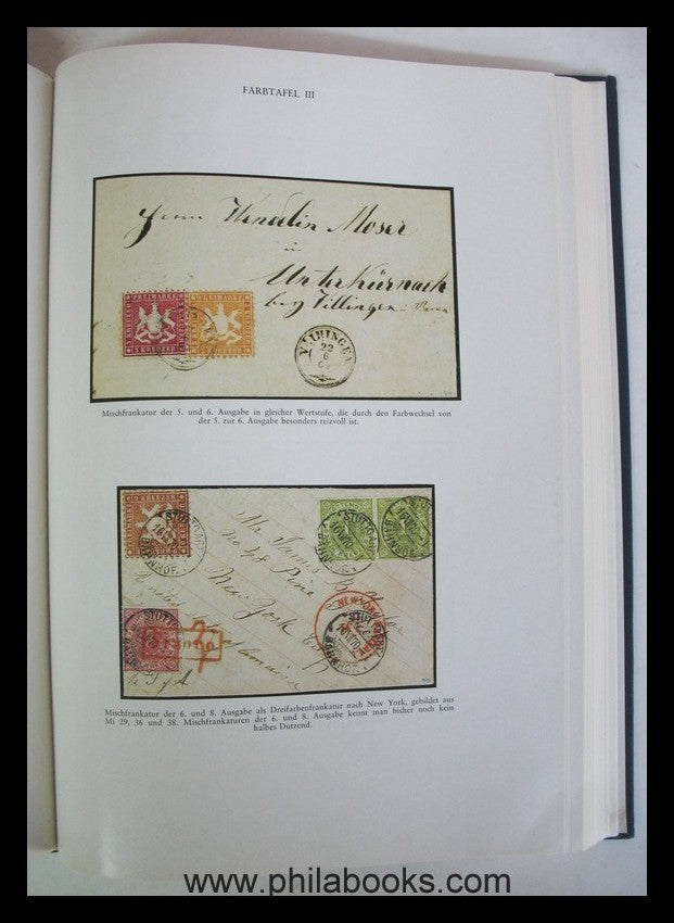 Brühl/Thoma, Handbuch der Württemberg-Philatelie, Kreuzerzeit (185 ...