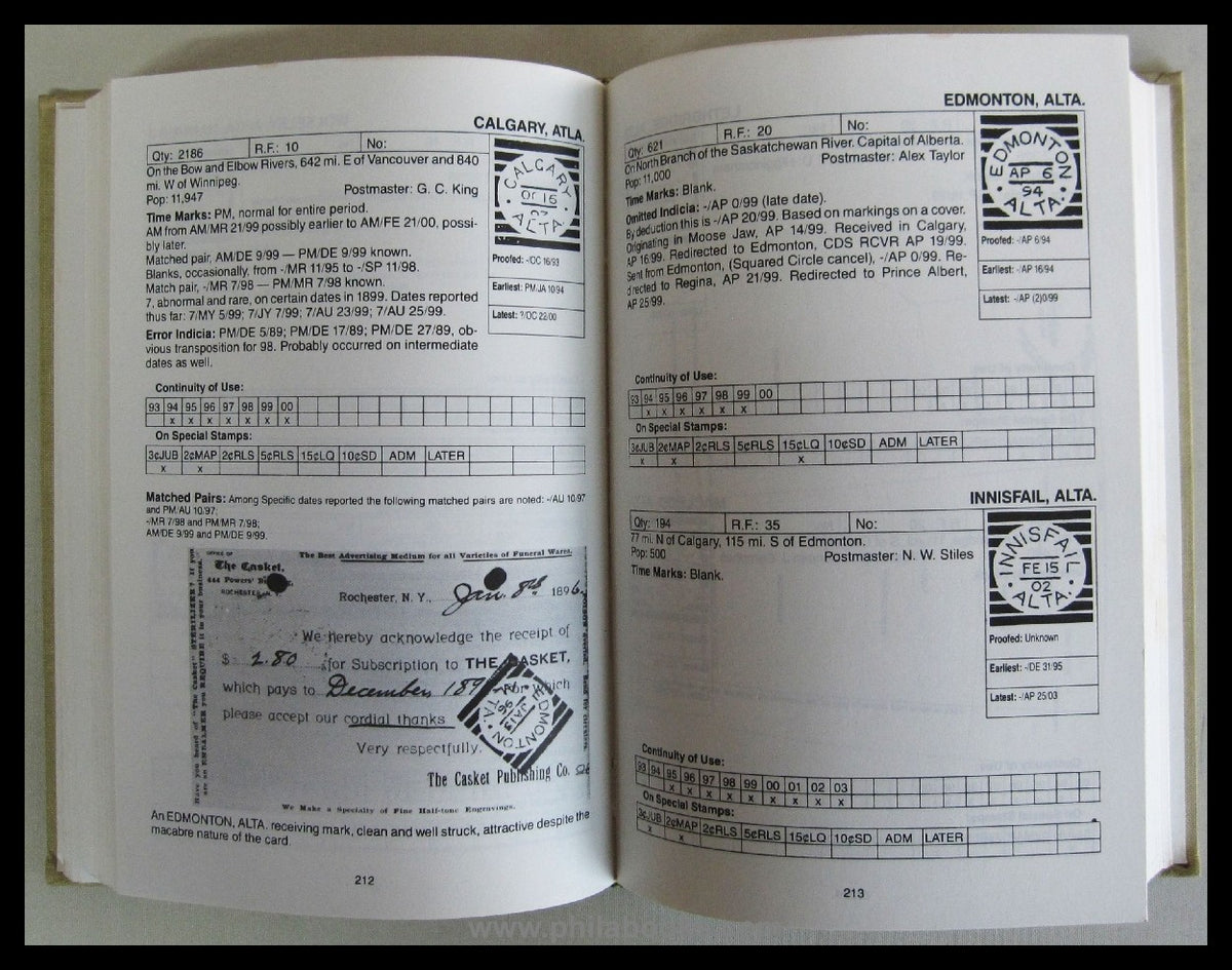 Moffat/Hansen, The Squared Circle Postmarks of Canada, A Handbook ...